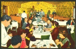 Gold Room Hotel Caesar Tijuana MX postcard 1930s Entertainment Collectibles