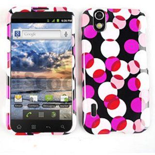 LG MARQUEE / IGNITE LS 855 PINK POLKA DOTS TP CASE ACCESSORY SNAP ON PROTECTOR Cell Phones & Accessories