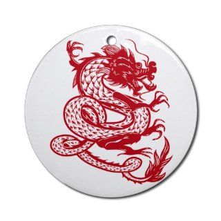 Ornament (Round) Chinese Dancing Dragon  Decorative Hanging Ornaments  