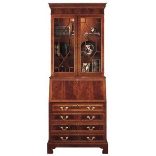 Jasper Cabinet 880 02 Sterling Drawer Secretary Desk with Drawers and Hutch   Home Office Desks