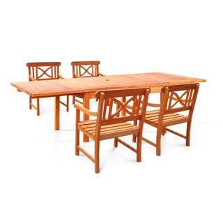 Bana Dining Set With Large Rectangular Table And Armchairs