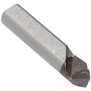 American Carbide Tool Carbide Tipped Tool Bit for 45 Degree Boring, Right Hand, 883 Grade, 0.375" Round Shank, TRE 6 Size Brazed Tools
