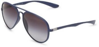 Ray Ban 0RB4180 883/8G Aviator Sunglasses,Blue,58 mm Ray Ban Clothing