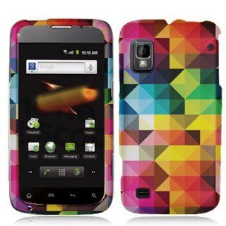 Unique, Fun & Cool Hard Case for ZTE Warp N860 Trendy Design Multicolor Palette Faceplate Cell Phones & Accessories