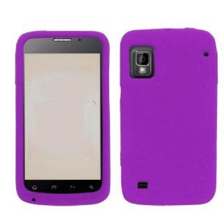 Soft Skin Case Fits ZTE N860 WARP Solid Purple Skin U.S Cellular Cell Phones & Accessories