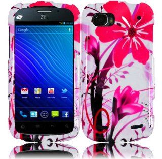 For ZTE Warp Sequent N861 Hard Design Cover Case Pink Splash Cell Phones & Accessories