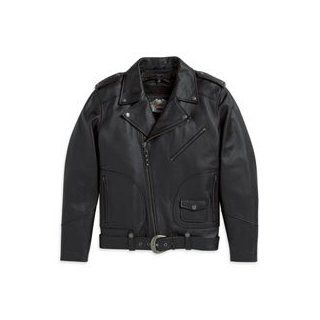 Harley Davidson Men's Classic Cycle Champ Leather Biker Jacket. Styling from the 1950's. 98101 07VM Automotive