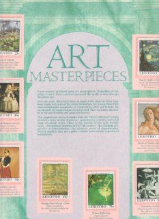 Postal Commemorative Society World of Stamps Series Art Masterpieces  Collectible Postage Stamps  