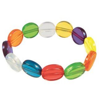 LDS YW Young Women Value Beads Bracelet on a Stretch Band   Faith (White), Divine Nature (Blue), Individual Worth (Red), Knowledge (Green), Choice & Accountability (Orange), Good Works (Yellow), Integrity (Purple) & Virtue (Gold) Jewelry