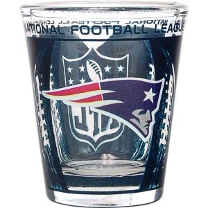 New England Patriots 3D Wrap Color Collector Glass