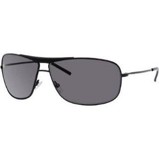 Giorgio Armani 887/S Men's Aviator Full Rim Designer Sunglasses/Eyewear   Shiny Black/Dark Gray / Size 67/11 125 Automotive