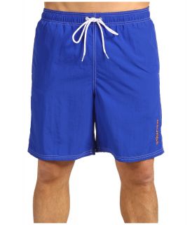 Nautica Solid Nylon Boardshort Mens Swimwear (Blue)