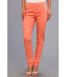 Christin Michaels Ankle Pant with Angle Slit Pockets Womens Casual Pants (Coral)