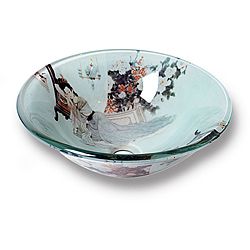Xiu Modern Tempered Glass Vessel Sink By Flotera