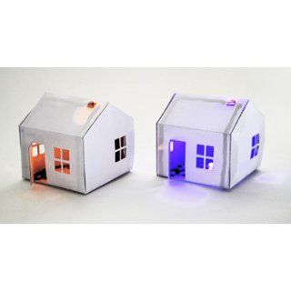 Electrically Conductive Glowing Paper House Kit
