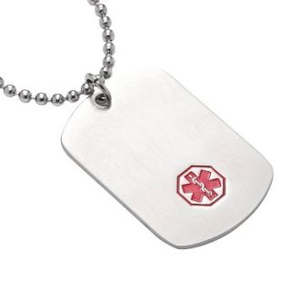 Hope Paige Medical ID Stainless Steel Classic Dog Tag   25