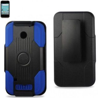 Reiko SLCPC09 HWM865BKNV Premium Durable Silicone Protective Combo Case for Huawei Ascend II (M865)   1 Pack   Retail Packaging   Navy Cell Phones & Accessories