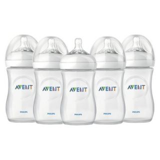 Philips Avent Natural BPA Free 5pk 9oz Baby Bottle Set   Clear