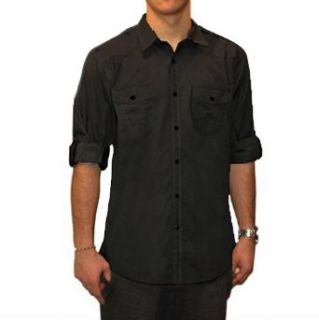 Bruno New York Men's Casual Button Down Shirt, Black, Small at  Mens Clothing store