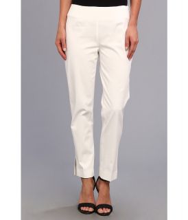 Christin Michaels Carren Cropped Side Zip Pant Womens Casual Pants (White)