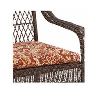 Chicago Wicker & Trading CUSH889C F522 TV Cantaro Chair Seat Cushion, Red Patio, Lawn & Garden
