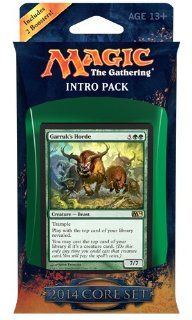 Magic the Gathering M14 MTG 2014 Core Set Intro Pack Bestial Strength Theme Deck (Includes 2 Booster Packs) Toys & Games