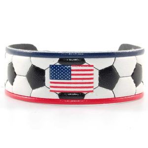 USA Game Wear Flag Classic Soccer Bracelet