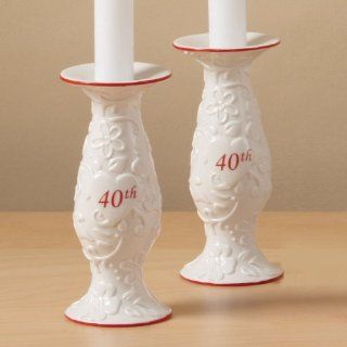 40th Anniversary Candle Holder Set by Simply Celebrate   Pillar Holders