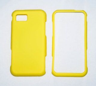 Samsung Eternity SGH A867 smartphone Rubberized Hard Case   Yellow Cell Phones & Accessories