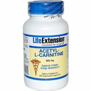 Acetyl L Carnitine 500mg Life Extension 100 VCaps Health & Personal Care
