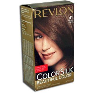 Revlon Colorsilk #41 Medium Brown KIT  Chemical Hair Dyes  Beauty