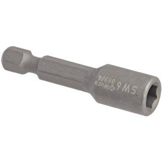 Wera Nut Setter Series 869/4 Non magnetic Bit, Nut Setter 6mm x 50mm Blade (Pack of 5) Nut Drivers