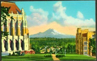 Library U WA Seattle postcard 1950s Entertainment Collectibles
