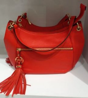 Michael Kors Charm Tassel Convertible Shoulder Bag Mandarin Shoulder Handbags Shoes