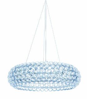 Bulle Large Round Clear Pendant Light by Nuevo   HGML274   Ceiling Pendant Fixtures