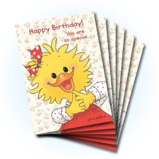 Suzy's Zoo Happy Birthday Greeting Card 6 pack 10228 Health & Personal Care