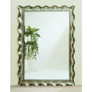 Pie Crust Leaner Mirror   Silver Leaf   Wall Mounted Mirrors