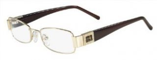 Fendi Glasses 895R 714 Gold and Brown 895 Rectangle Sunglasses Size 49 Fendi Glasses Clothing