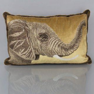 Jay Strongwater Elephant Pillow ST4061280   Throw Pillows