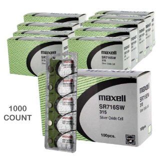 1000 pc Maxell SR716SW 315 SR62 SR716 Silver Oxide Watch Battery Electronics