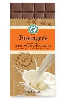 Bissinger's Chocolate Rainforest Bars (38% Milk Chocolate)  Candy And Chocolate Bars  Grocery & Gourmet Food