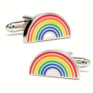 All the Colors of the Rainbow Cufflinks Clothing