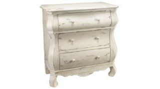 Tessa "Ready To Ship" Distressed White 3 Drawer Chest   Living Room Furniture Sets