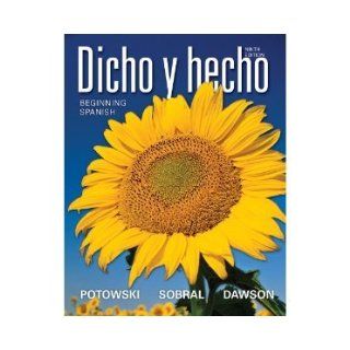 Dicho y hecho Beginning Spanish (Textbook, Activities Manual & Wileyplus Access Code)(Bundle) Sobral & Dawson Potowski 9781118115381 Books