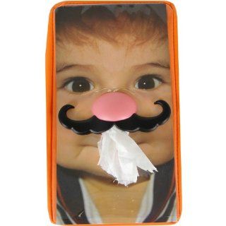 French Novelty Design Tissue Box Cover, Use Your Own Photo, Pig Nose with Mustache   Tissue Holders