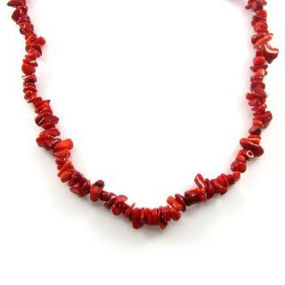 MGD, Coral Chip 33" Single Strand Red Necklace, Fashion Jewelry for Women, Teens and Girls , JB 0023 Jewelry