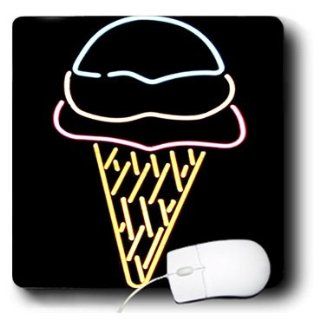 mp_901_1 Ice Cream   Neon like Ice Cream Cone   Mouse Pads Computers & Accessories
