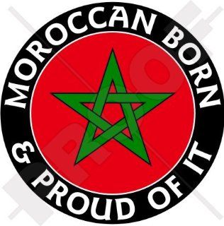 MOROCCO Moroccan Born & Proud 100mm (4") Vinyl Bumper Sticker, Decal 