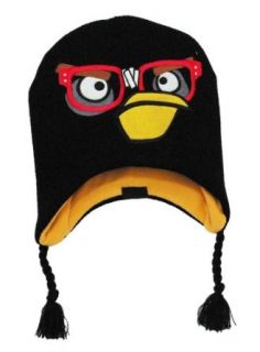 Angry Birds Rovio Black Bird Video Game Kids Boys Pilot Peruvian Laplander Hat Clothing