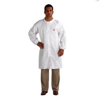 3M Disposable Lab Coat 4440, Polypropylene, 3X Large, White Protective Lab Coats And Jackets